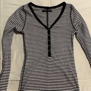 Black and White stripes button shirt